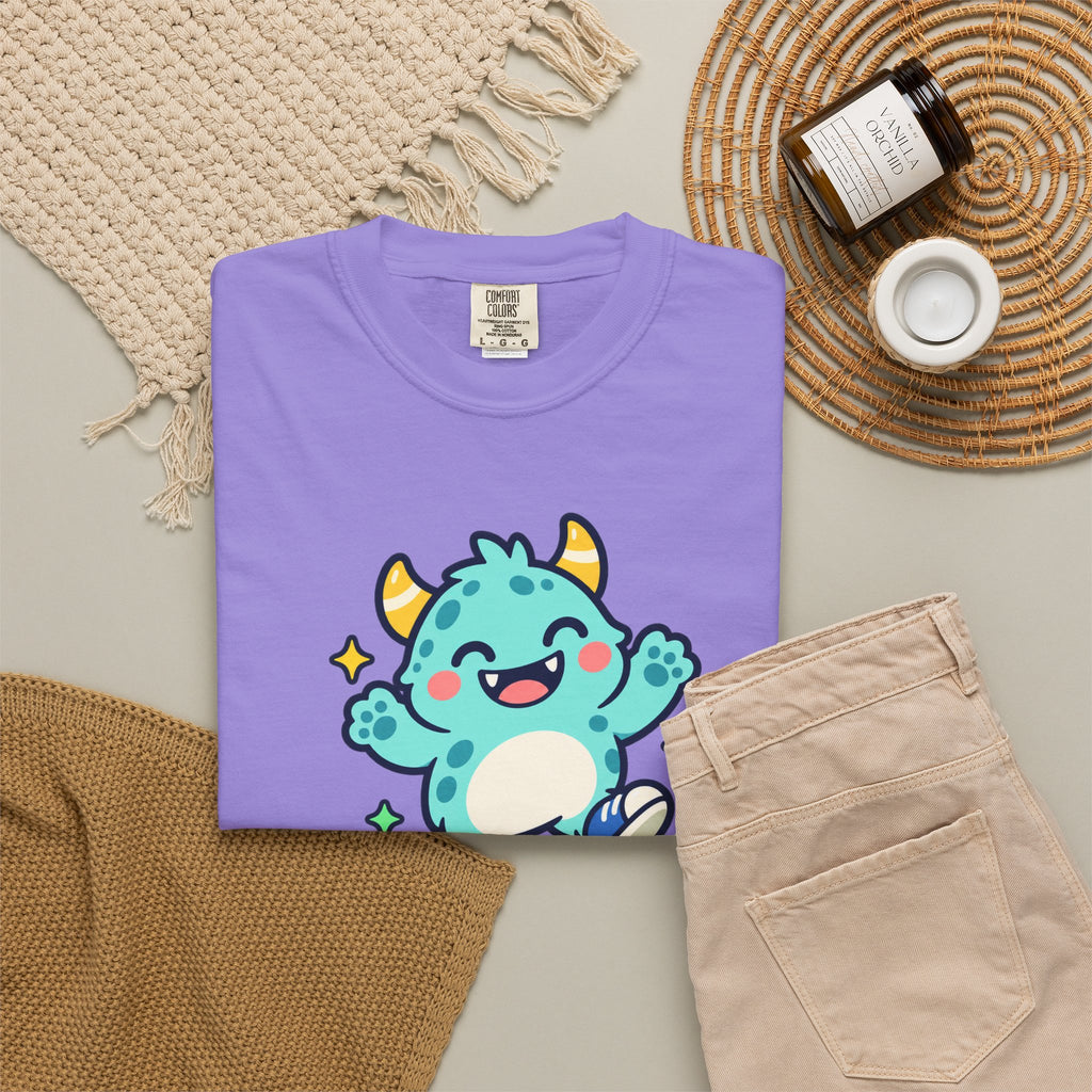 Stay Monster Happy – Cute Monster Graphic T-Shirt