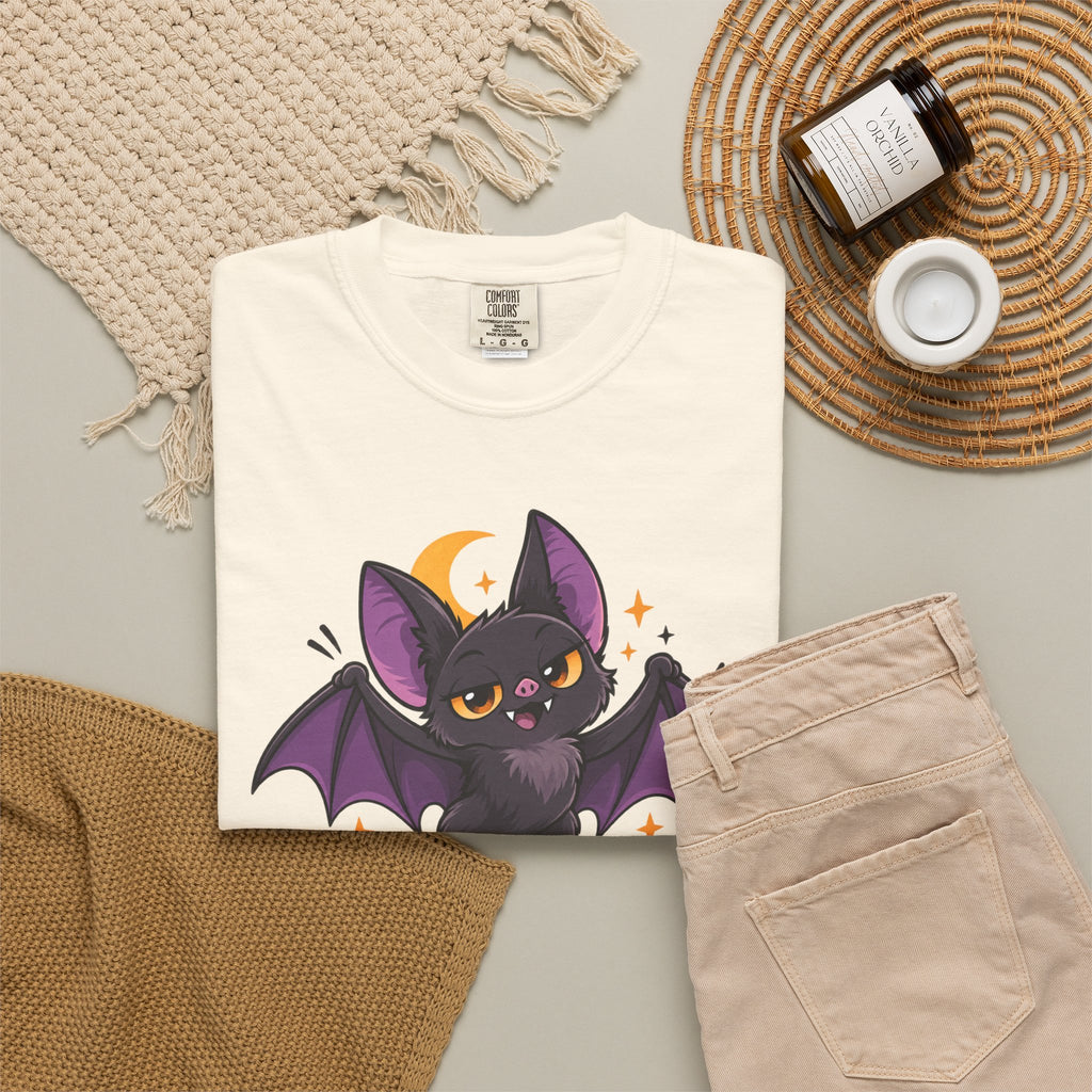 Born for the Night Shift – Cute Halloween Bat T-Shirt