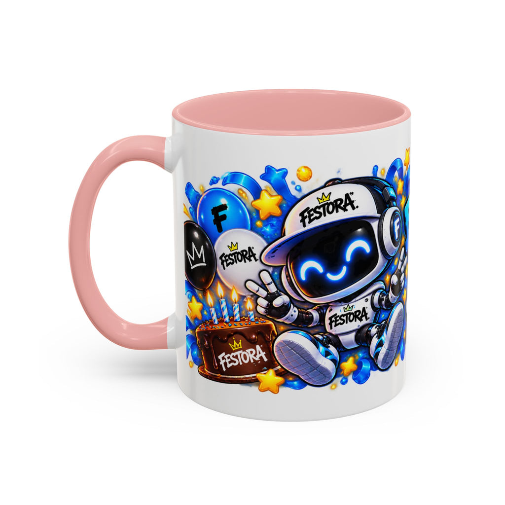 Festora Bot Birthday Mug – Birthday Mode Activated Robot Coffee Cup
