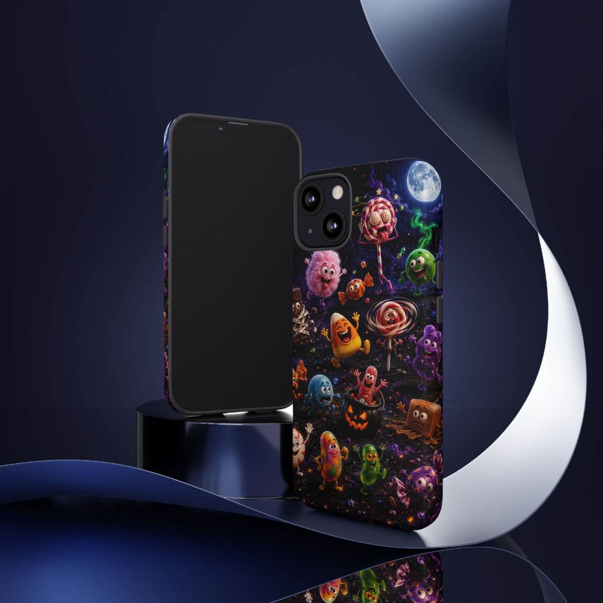 Cute Monster Galaxy Phone Case — Halloween Candy Characters Tough Case