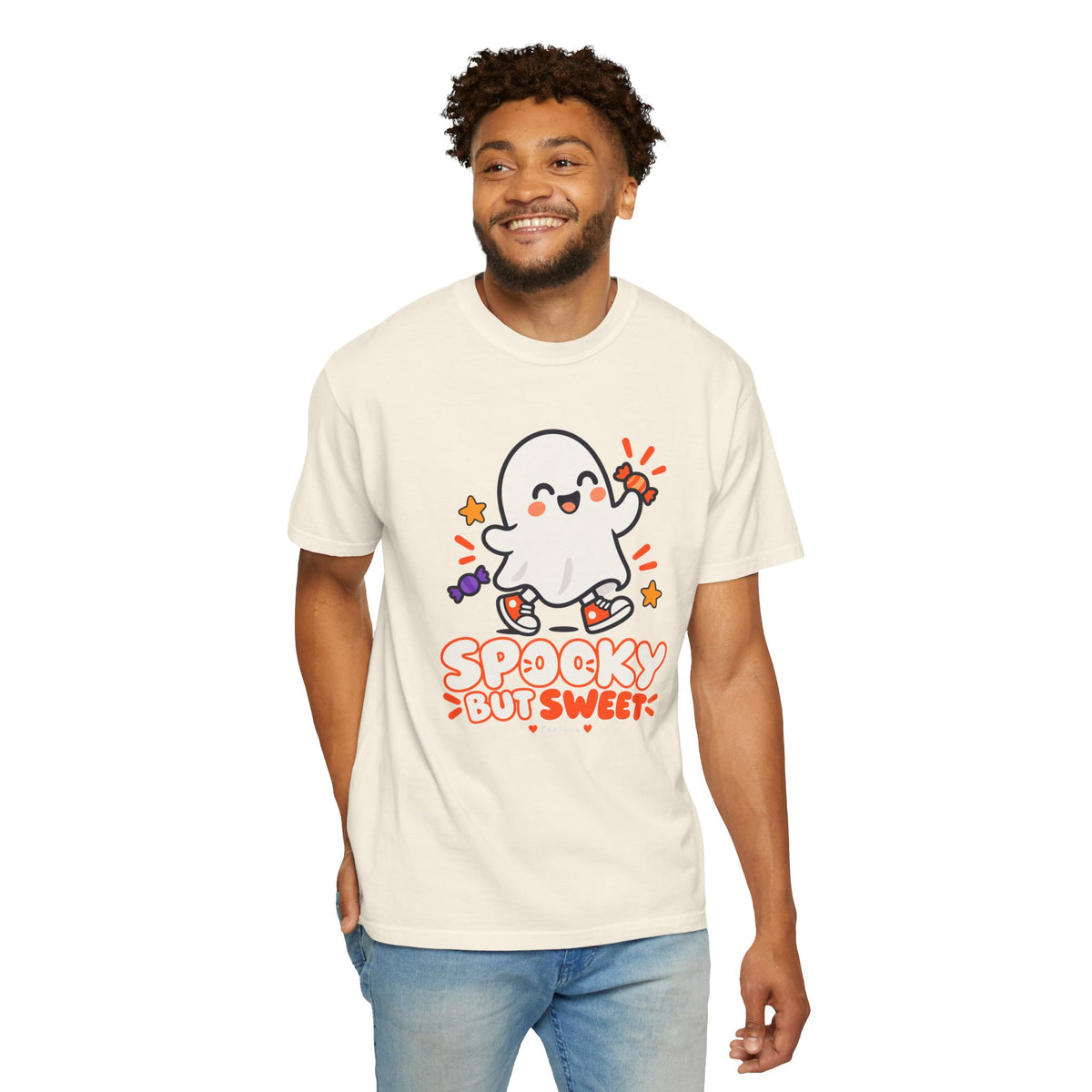 Spooky but Sweet Ghost T-Shirt | Cute Halloween Graphic Tee