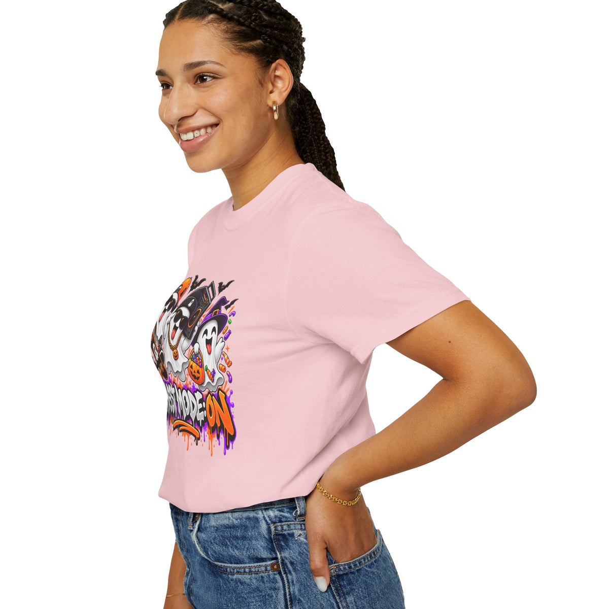 Ghost Mode: ON – Halloween Ghosts Graphic T-Shirt