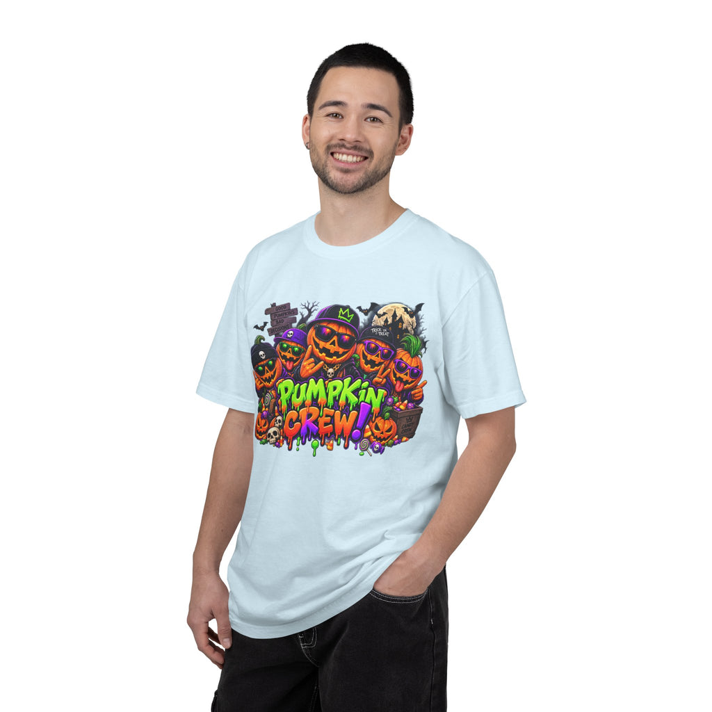 Pumpkin Crew Halloween T-Shirt – Funny Jack O’ Lantern Graphic Tee