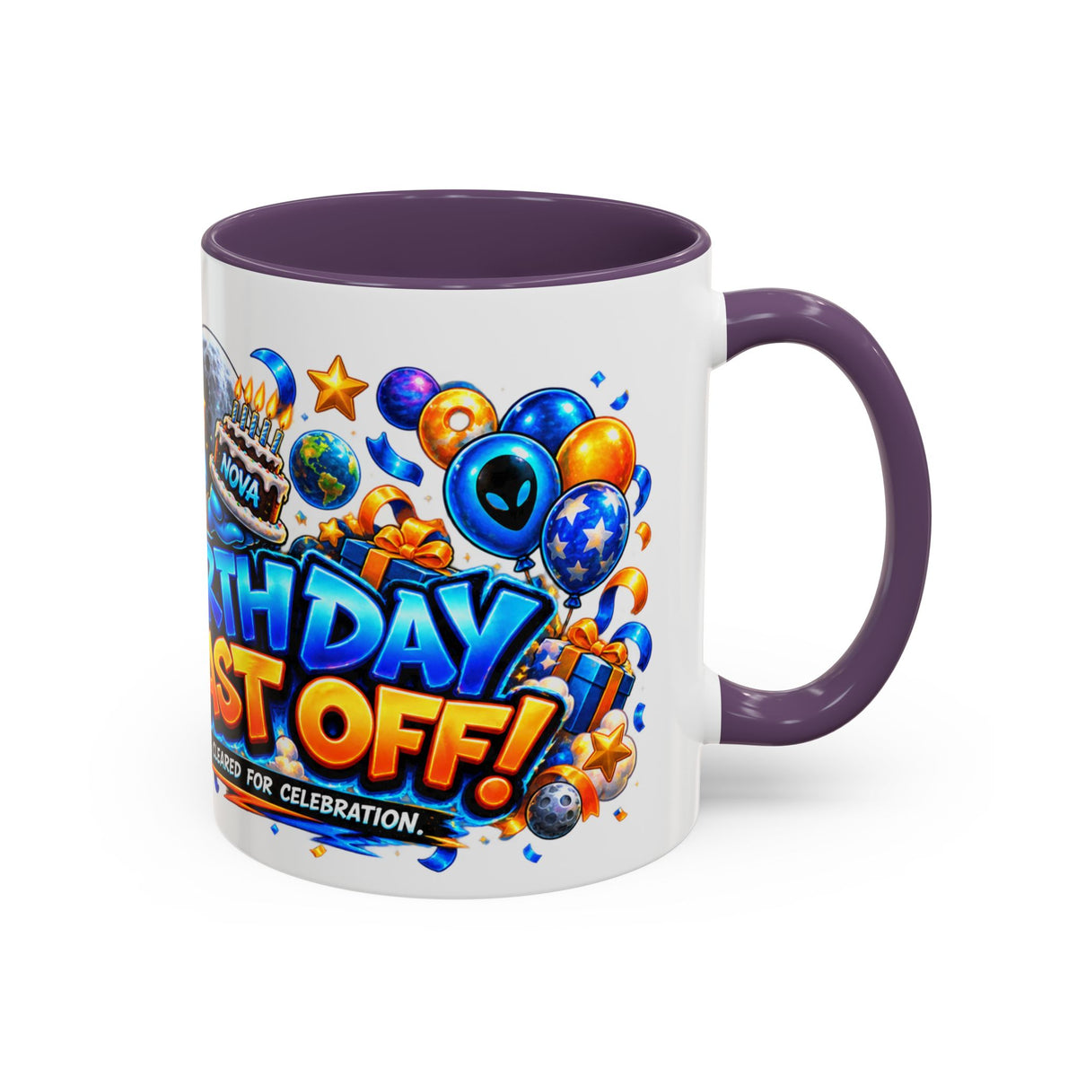 Festora Alien Birthday Mug – Birthday Blast Off Coffee Cup
