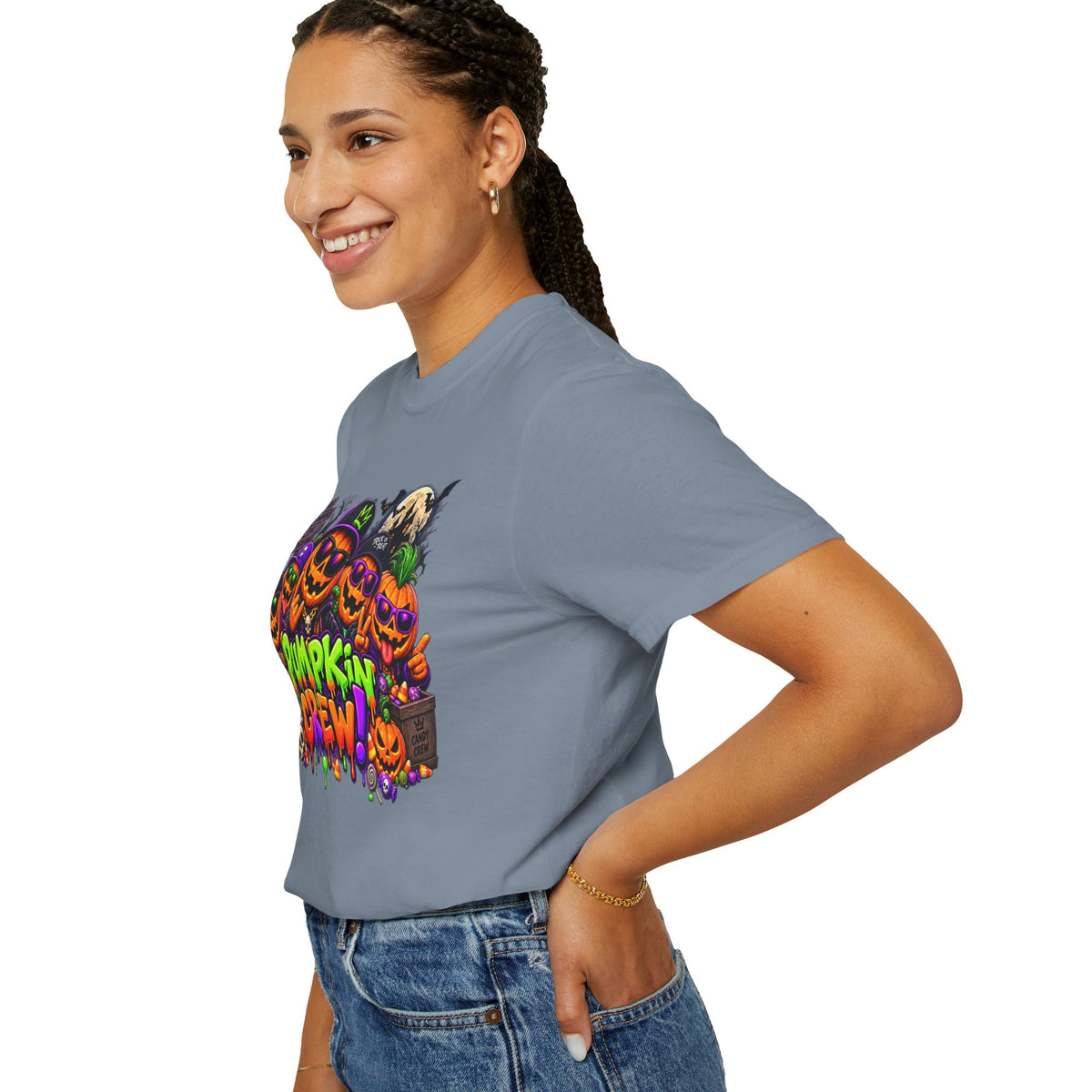 Pumpkin Crew Halloween T-Shirt – Funny Jack O’ Lantern Graphic Tee