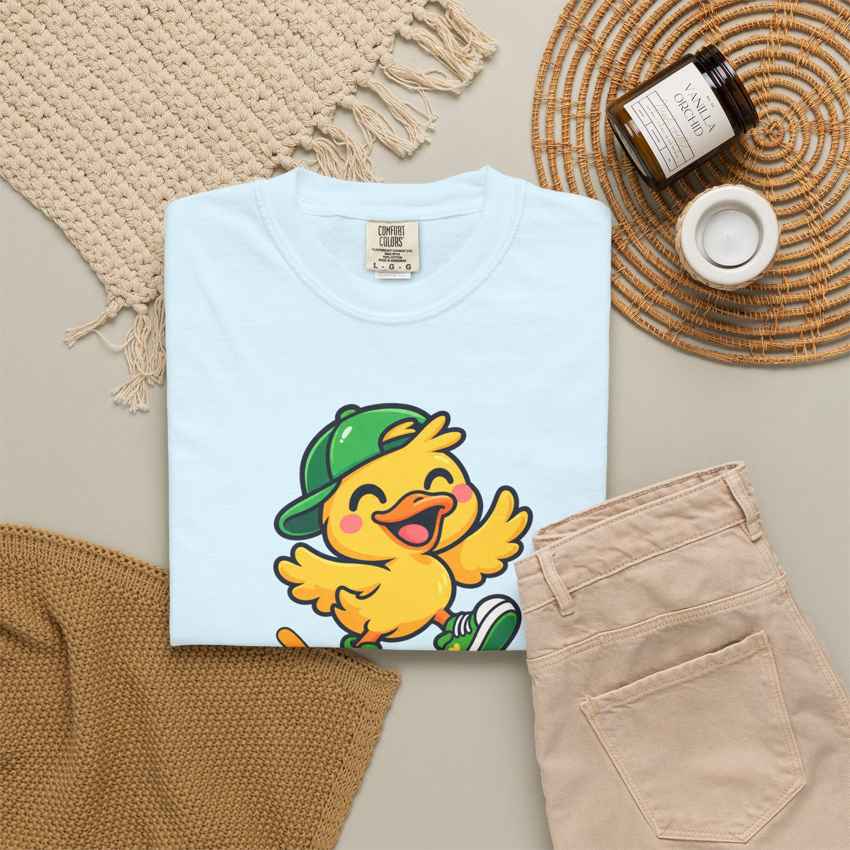 Just Ducky! – Cute Happy Duck Graphic T-Shirt