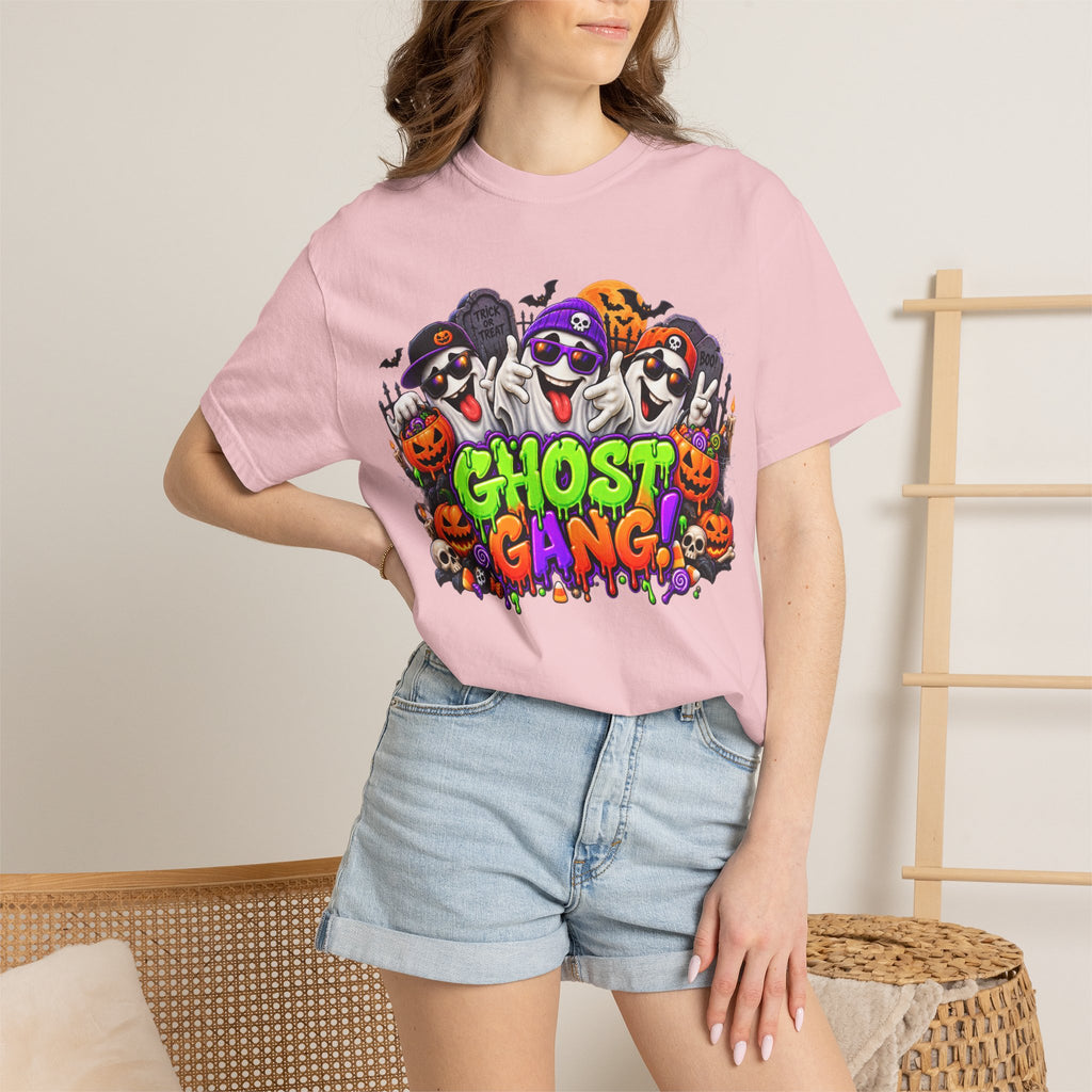 Ghost Gang Halloween T-Shirt – Funny Colorful Ghost Graphic Tee