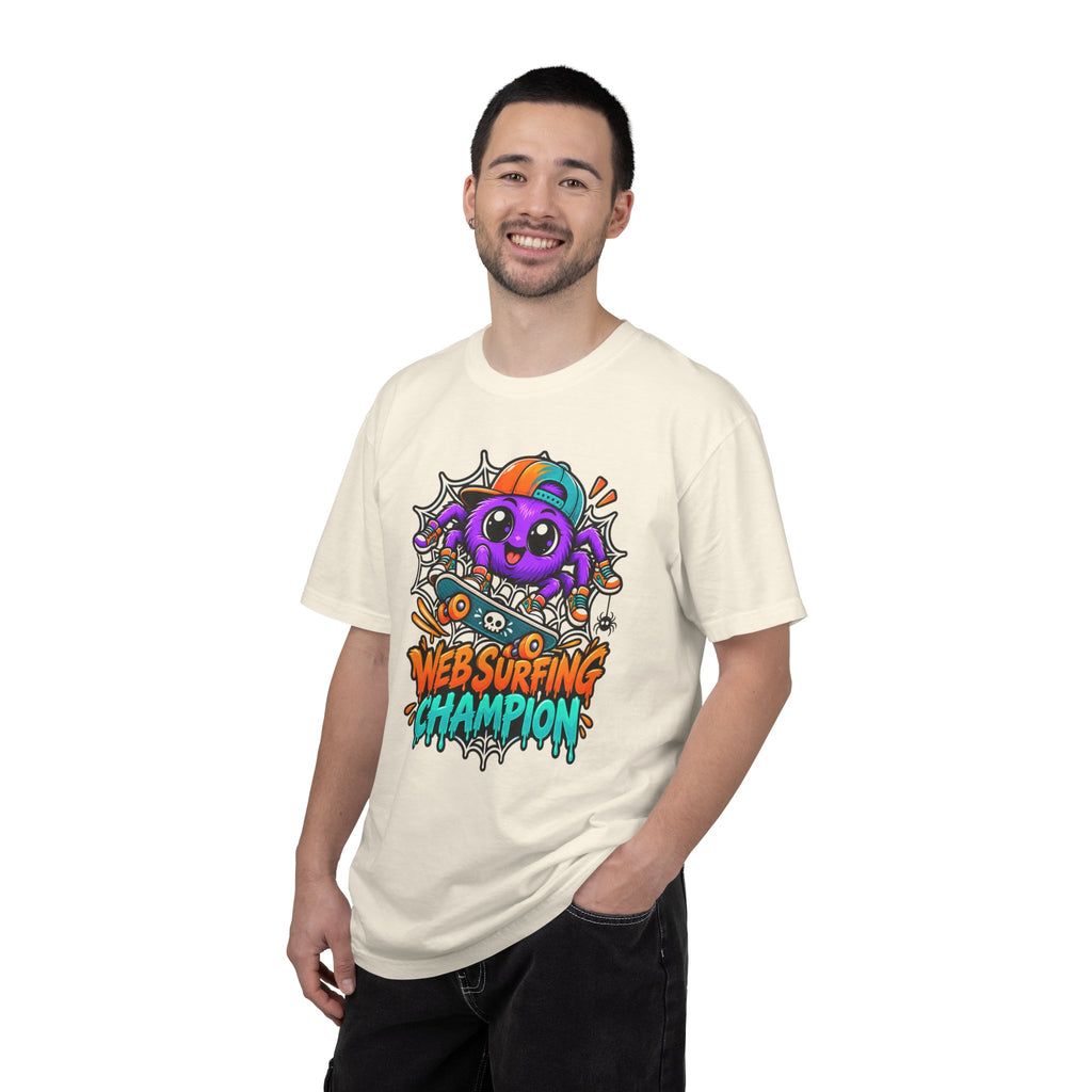 Web Surfing Champion – Cute Halloween Spider T-Shirt