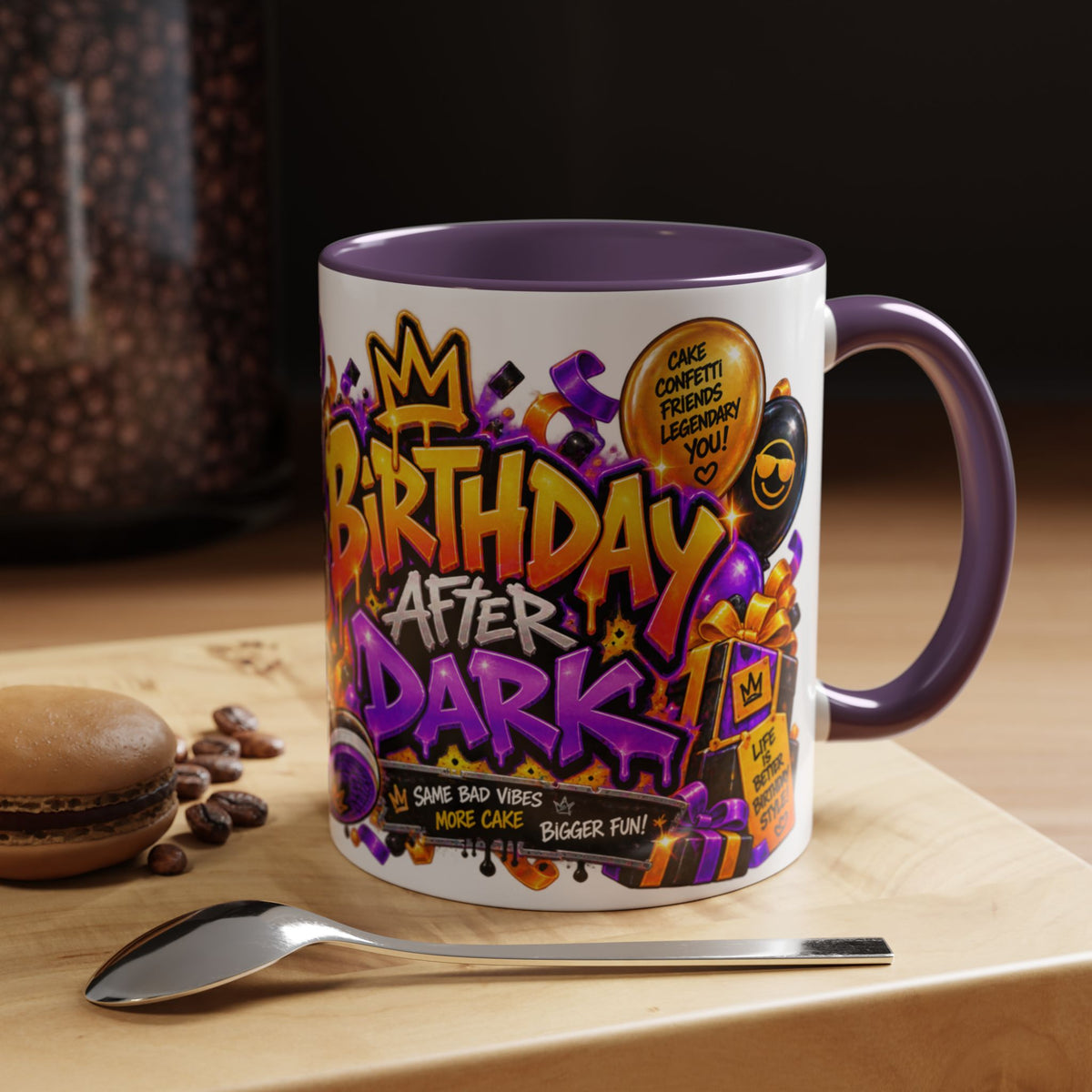 Festora Raccoon Birthday Mug – Birthday After Dark Coffee Cup