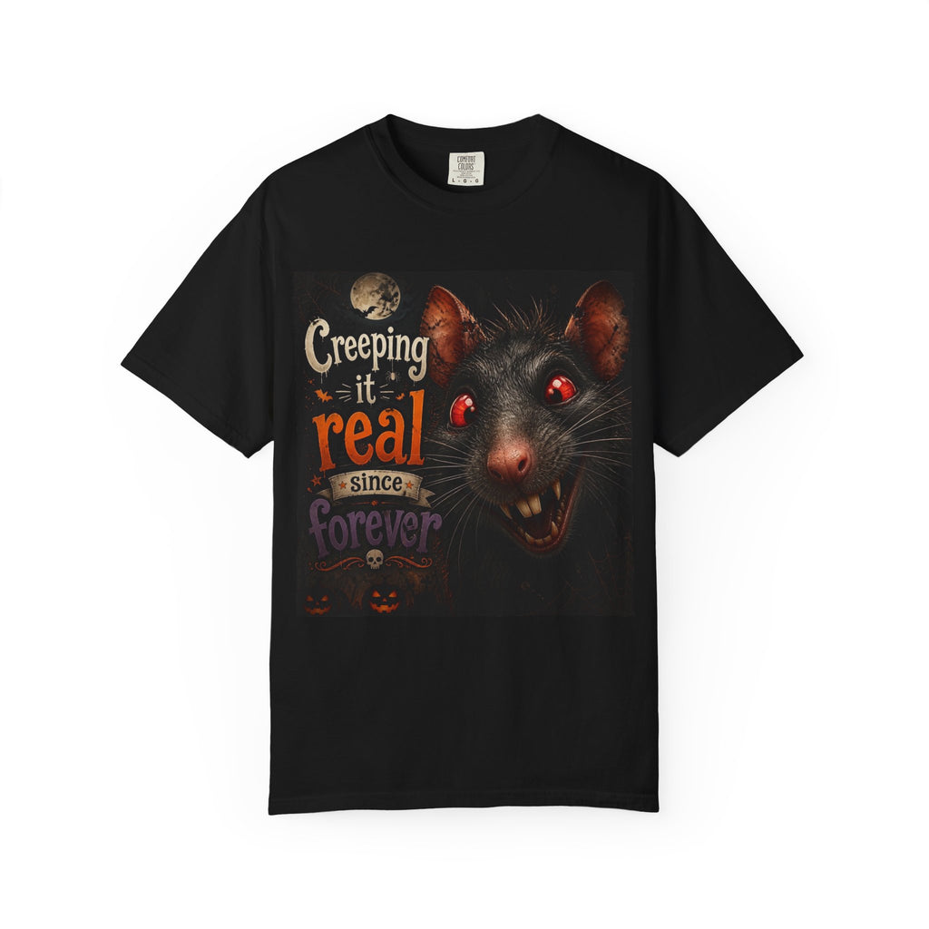 Creeping It Real Rat Graphic T-Shirt — Spooky Halloween Horror Tee
