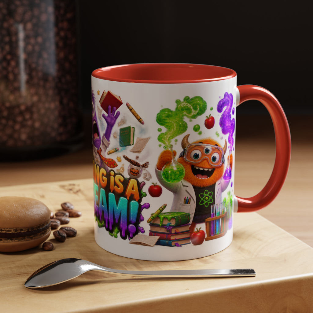 Teaching Is a Scream Monster Teacher Halloween White Mug