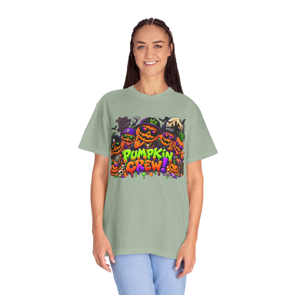 Pumpkin Crew Halloween T-Shirt – Funny Jack O’ Lantern Graphic Tee