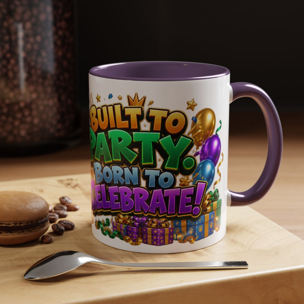 Built to Party English Bulldog Birthday White Mug