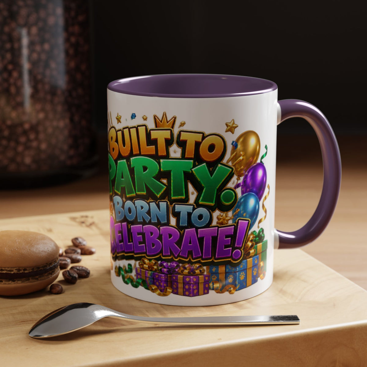 Built to Party English Bulldog Birthday White Mug