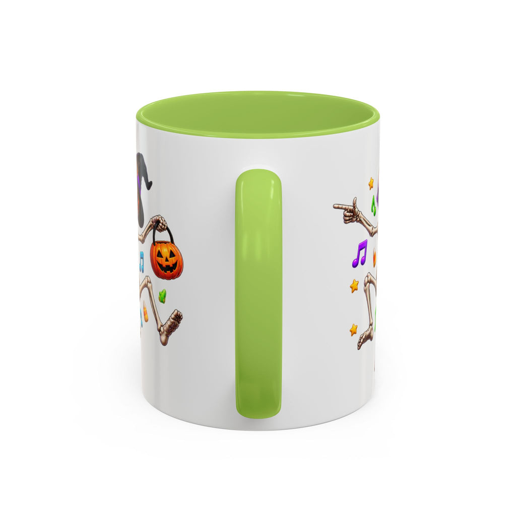 No Body Parties Harder Halloween Skeleton Party White Mug