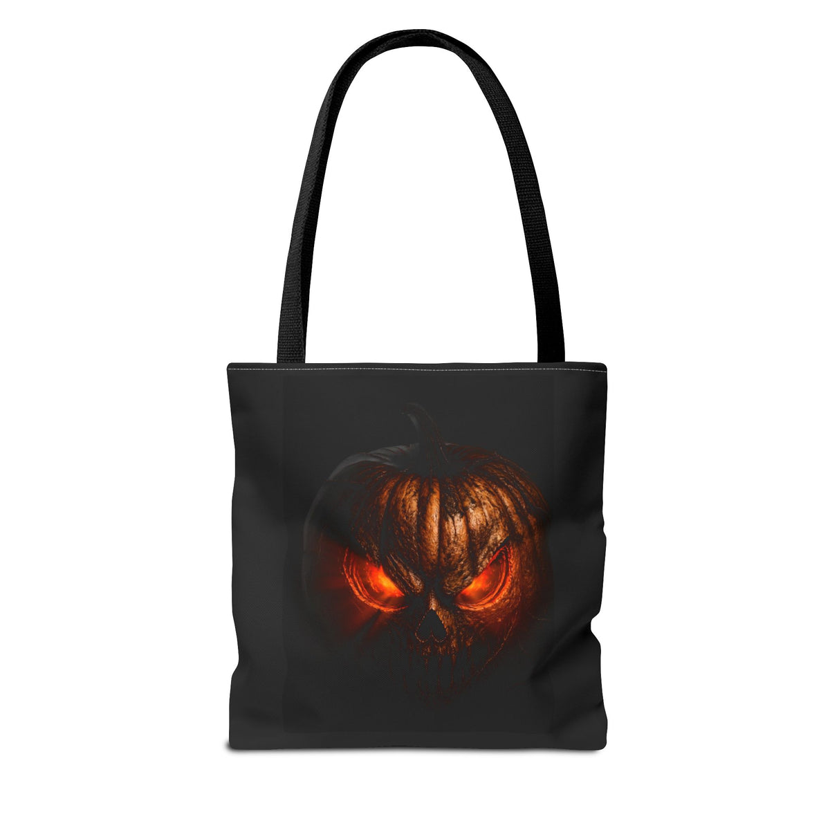 Spider Web Tote Bag — Creepy Red-Eyed Spider Halloween Grocery Tote