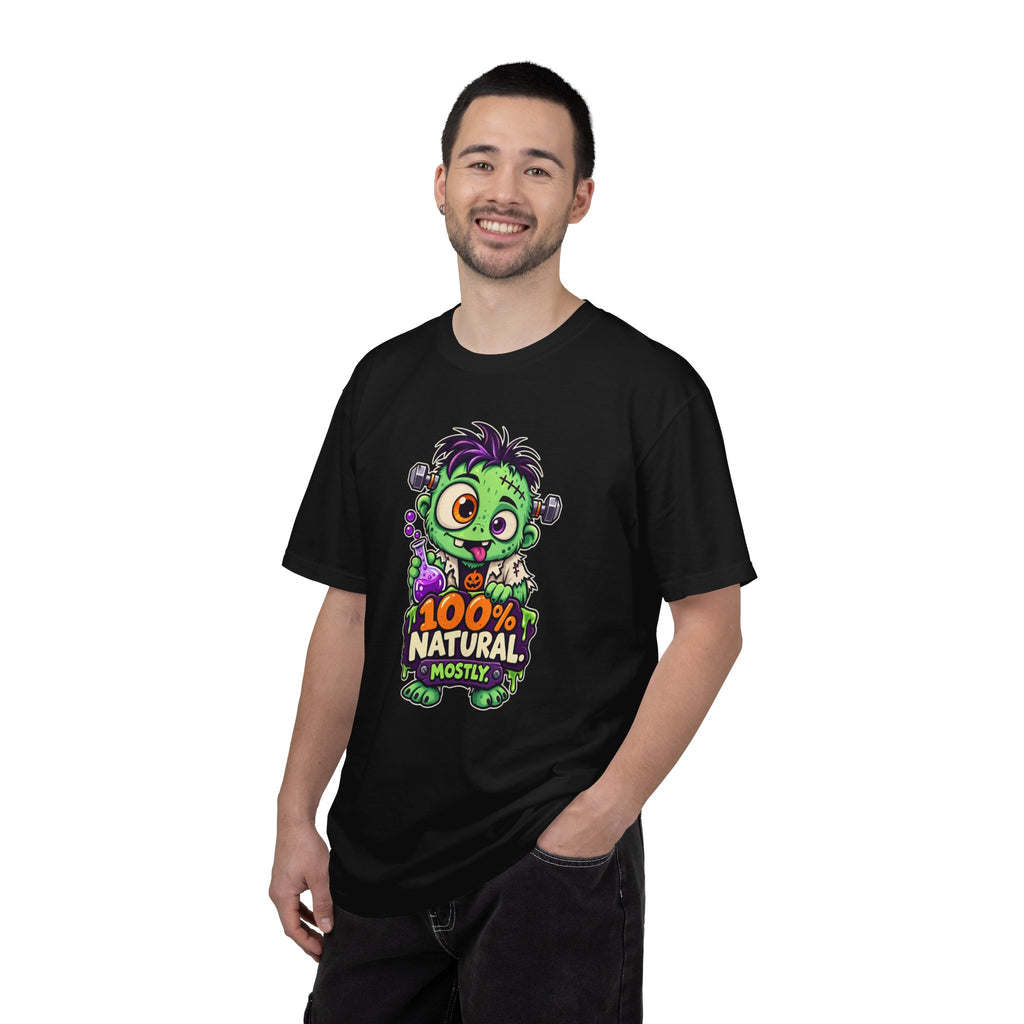 100% Natural. Mostly. – Cute Halloween Lab Monster T-Shirt