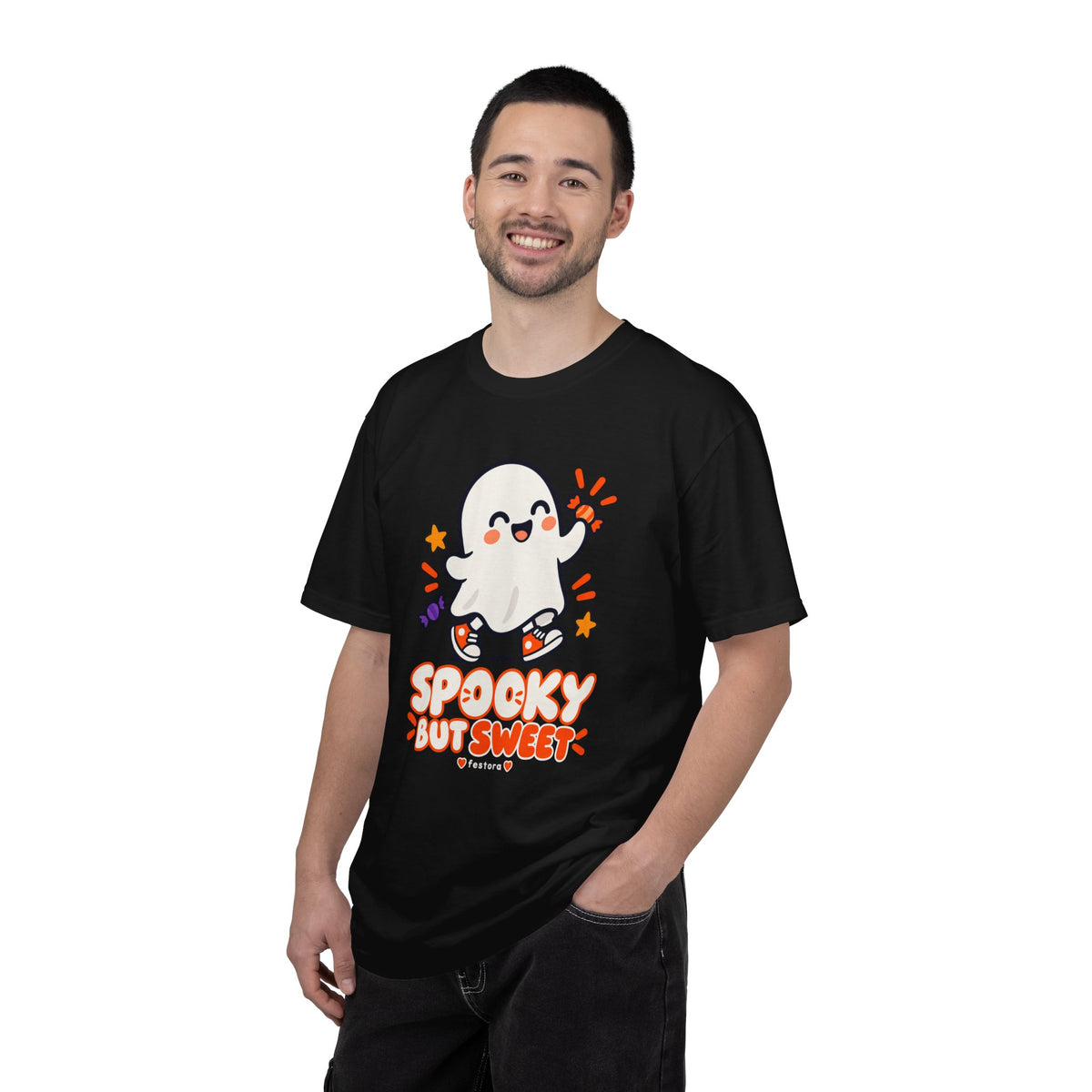 Spooky but Sweet Ghost T-Shirt | Cute Halloween Graphic Tee