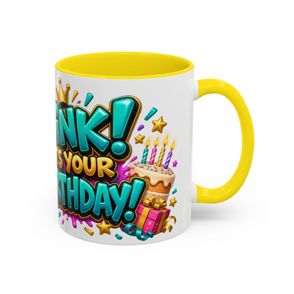 Oink! It’s Your Birthday White Mug – Cute Pig Birthday Cup, Colorful Funny Party Gift