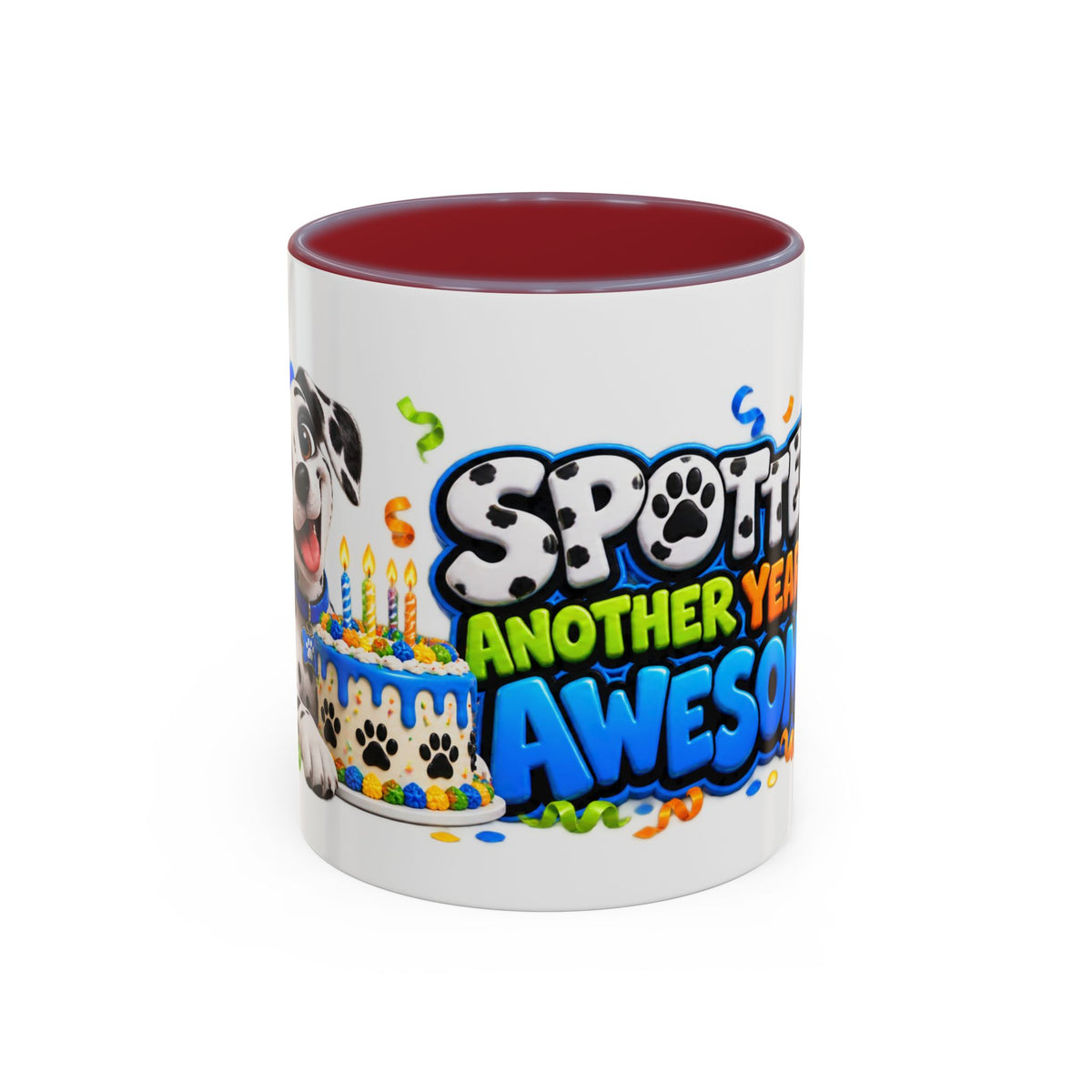 Dalmatian Birthday Mug – Spotted Another Year of Awesome White Coffee Cup