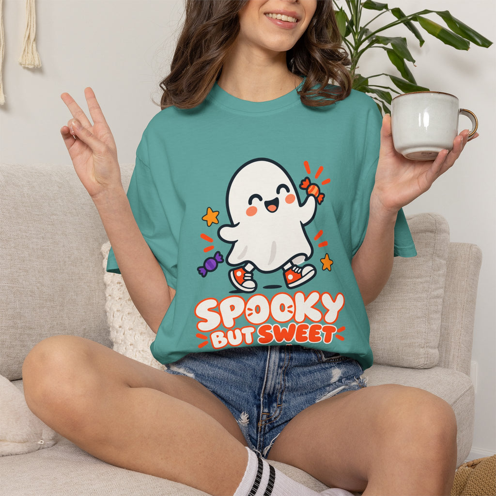 Spooky but Sweet Ghost T-Shirt | Cute Halloween Graphic Tee