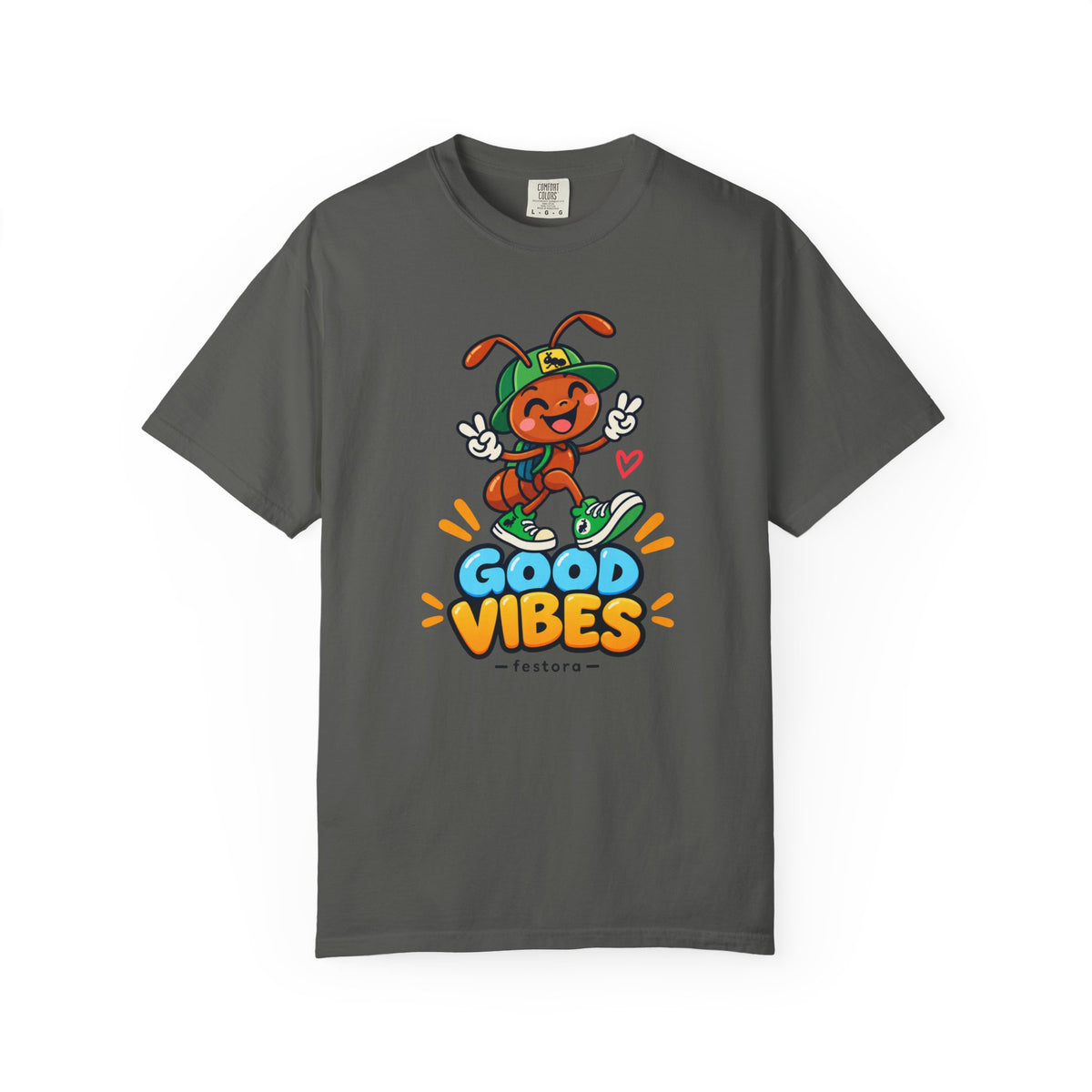 Good Vibes – Happy Ant Graphic T-Shirt