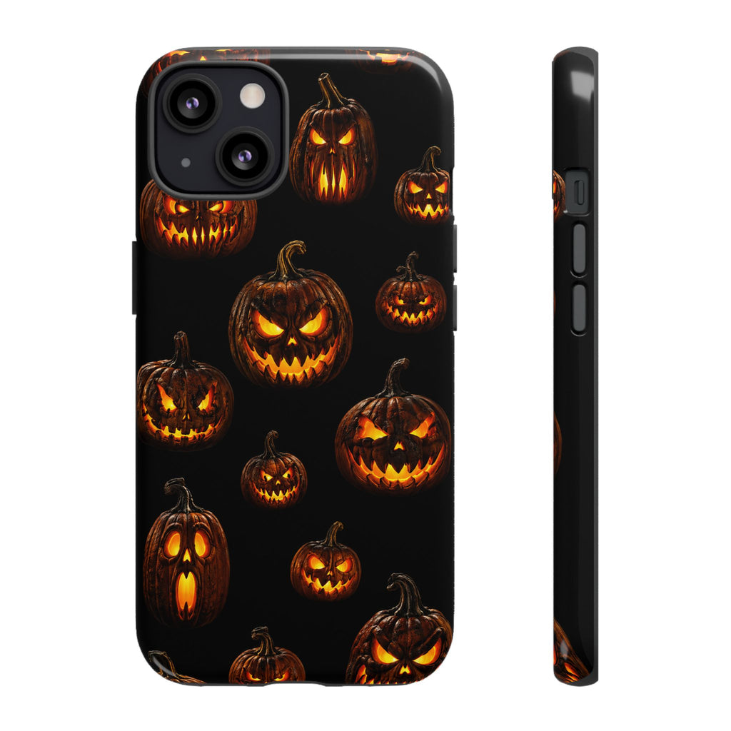 Halloween Jack-O'-Lantern Tough Phone Case — Spooky Pumpkin Pattern