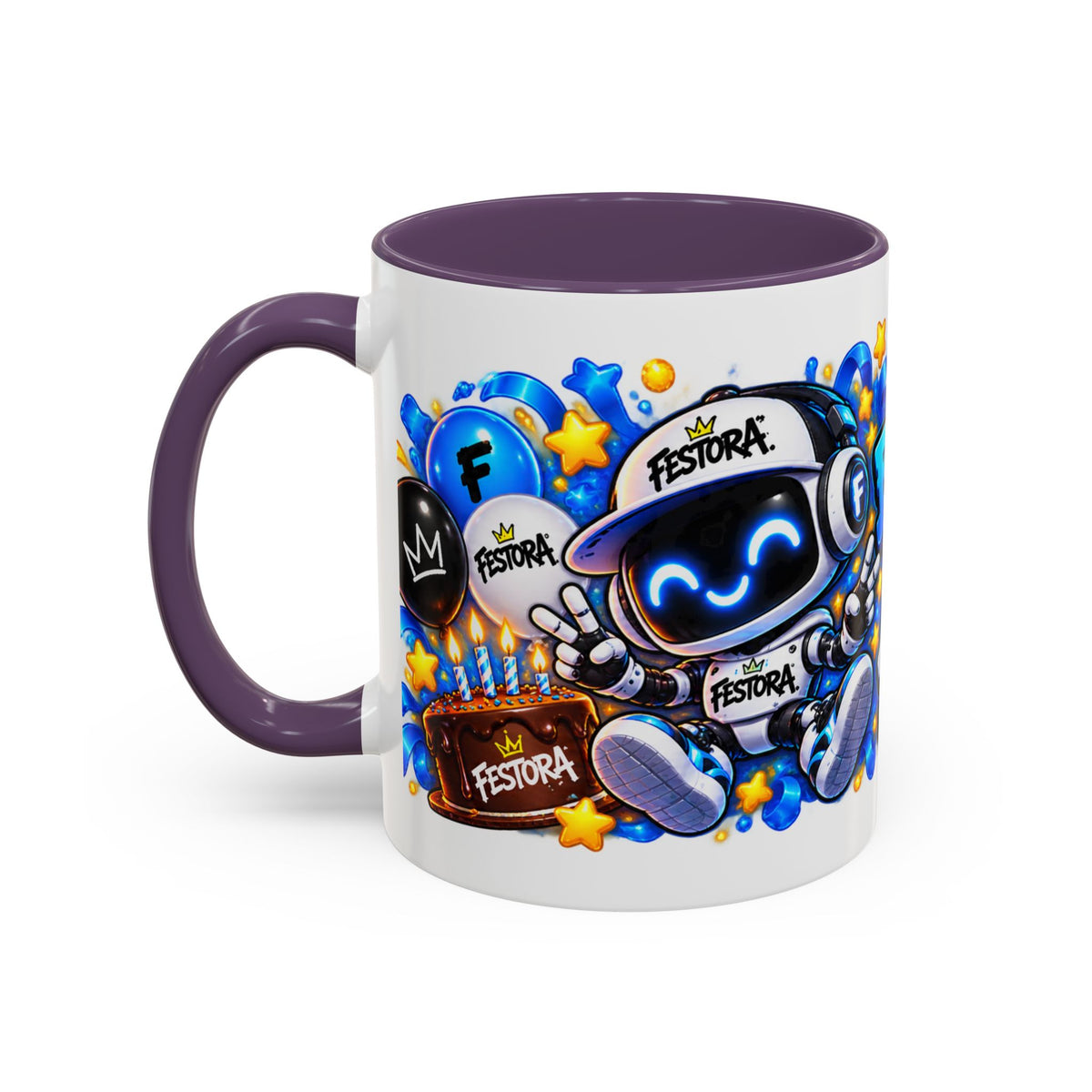 Festora Bot Birthday Mug – Birthday Mode Activated Robot Coffee Cup