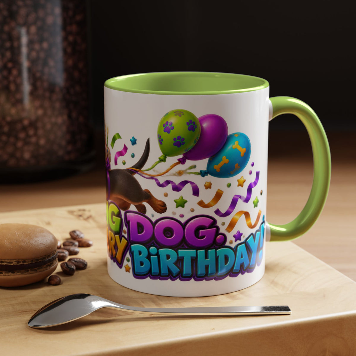 Long Dog Legendary Birthday Dachshund White Mug