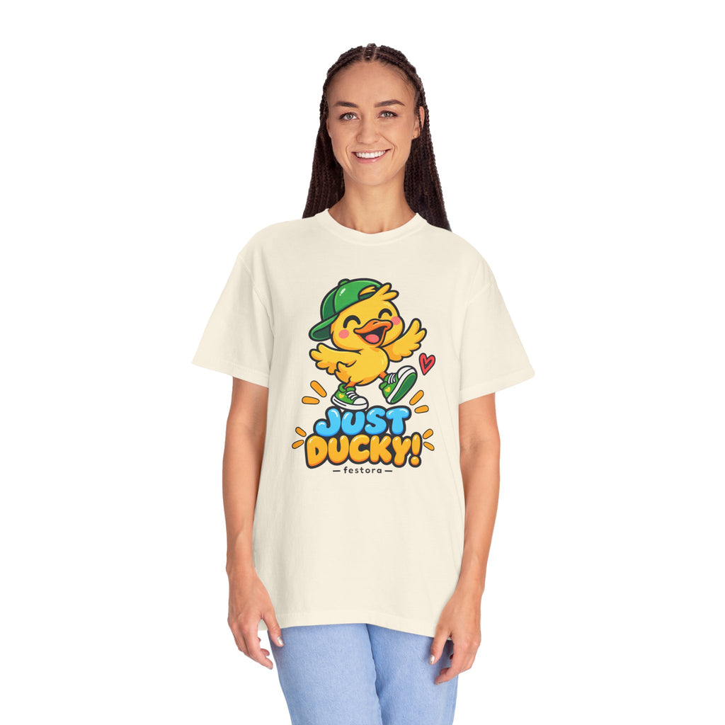 Just Ducky! – Cute Happy Duck Graphic T-Shirt
