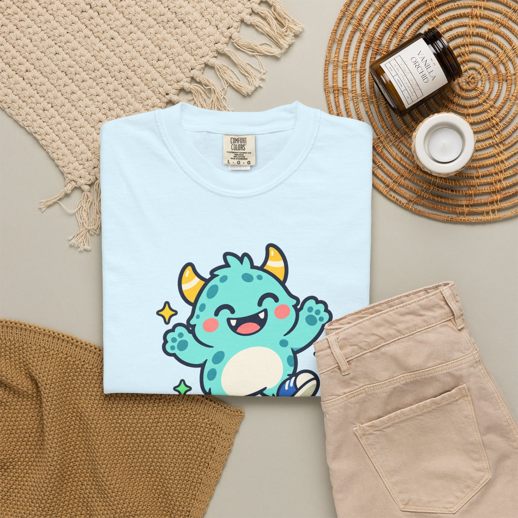 Stay Monster Happy – Cute Monster Graphic T-Shirt