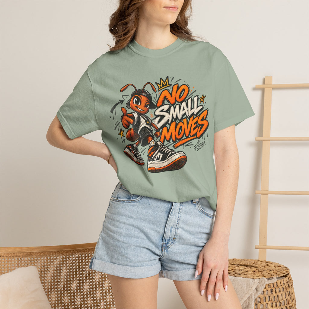 No Small Moves T-Shirt — Retro Sneaker Character Graphic Tee