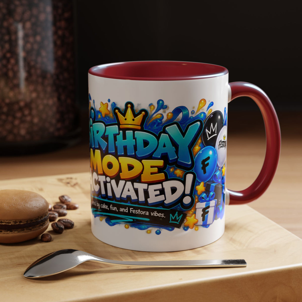 Festora Bot Birthday Mug – Birthday Mode Activated Robot Coffee Cup