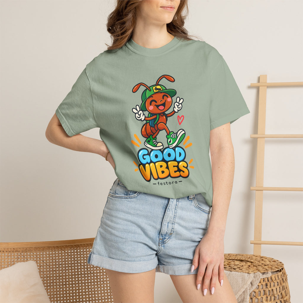 Good Vibes – Happy Ant Graphic T-Shirt
