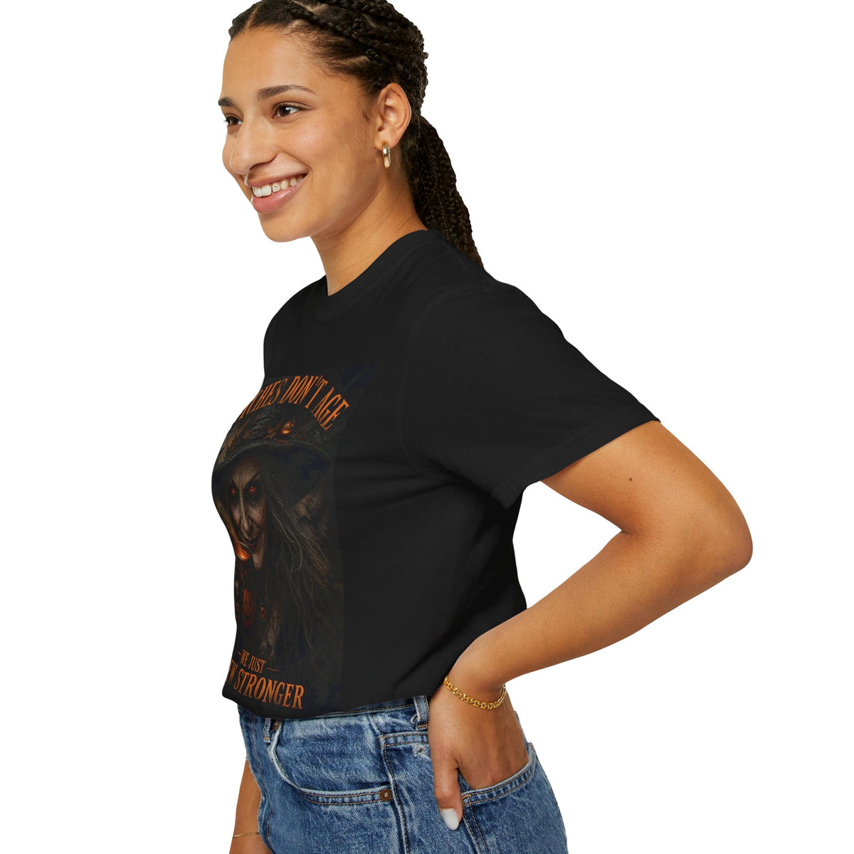 Witches Don't Age Tee — 'We Just Brew Stronger' Halloween Witch T-Shirt
