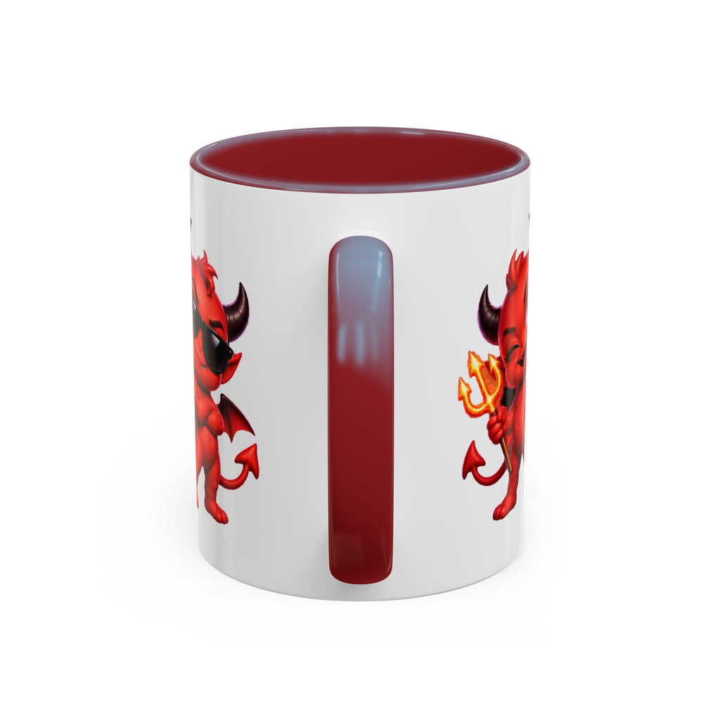 Raise a Little Hell Cute Devils Halloween White Mug