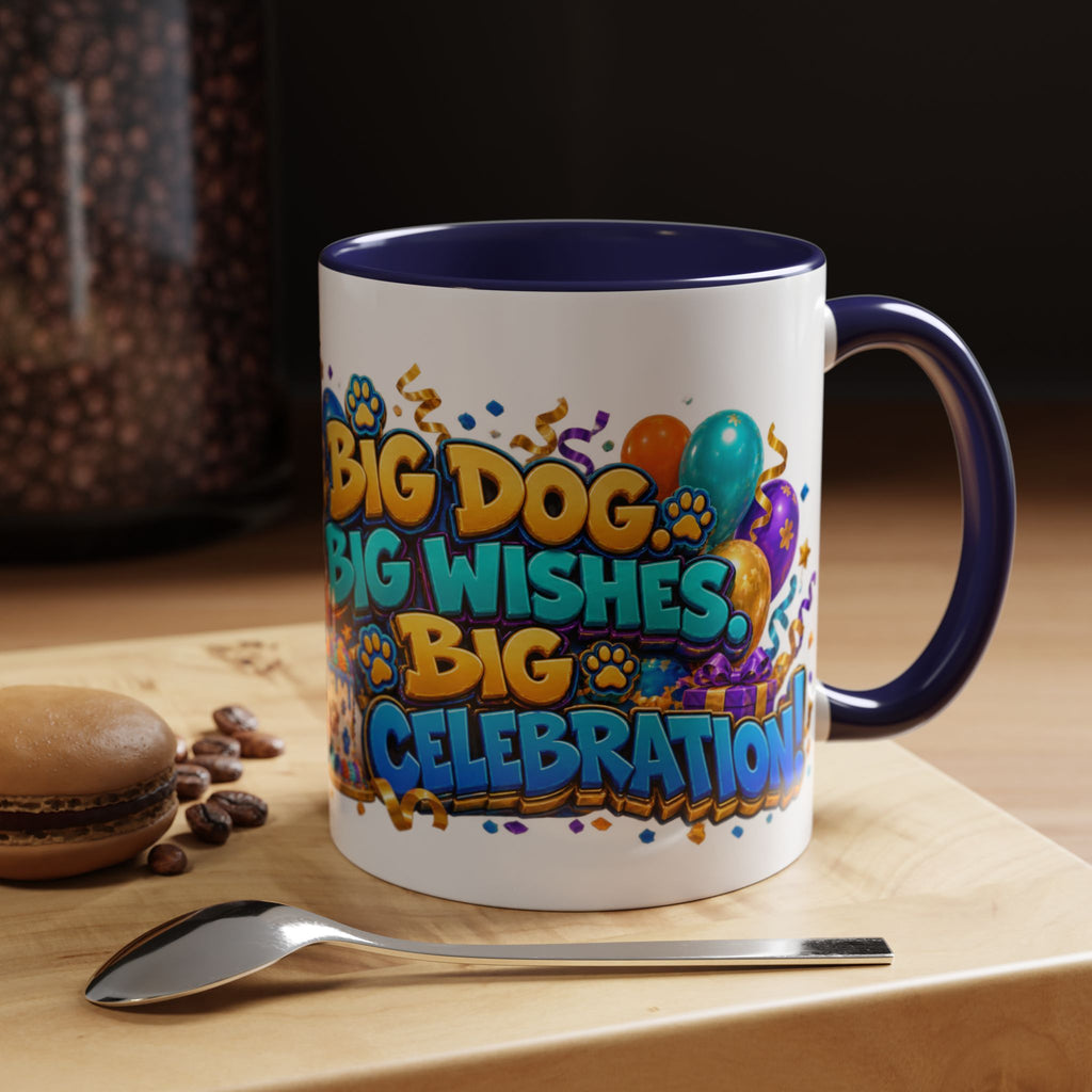 Big Dog Big Wishes Saint Bernard Birthday White Mug