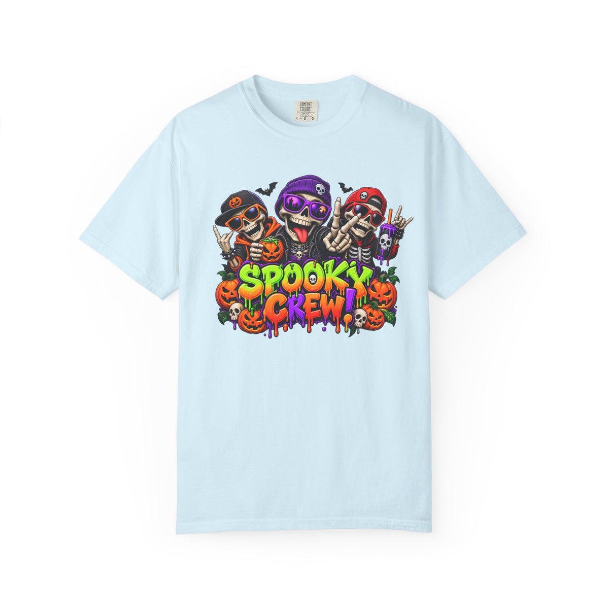 Spooky Crew Halloween T-Shirt – Funny Skeleton Graphic Tee
