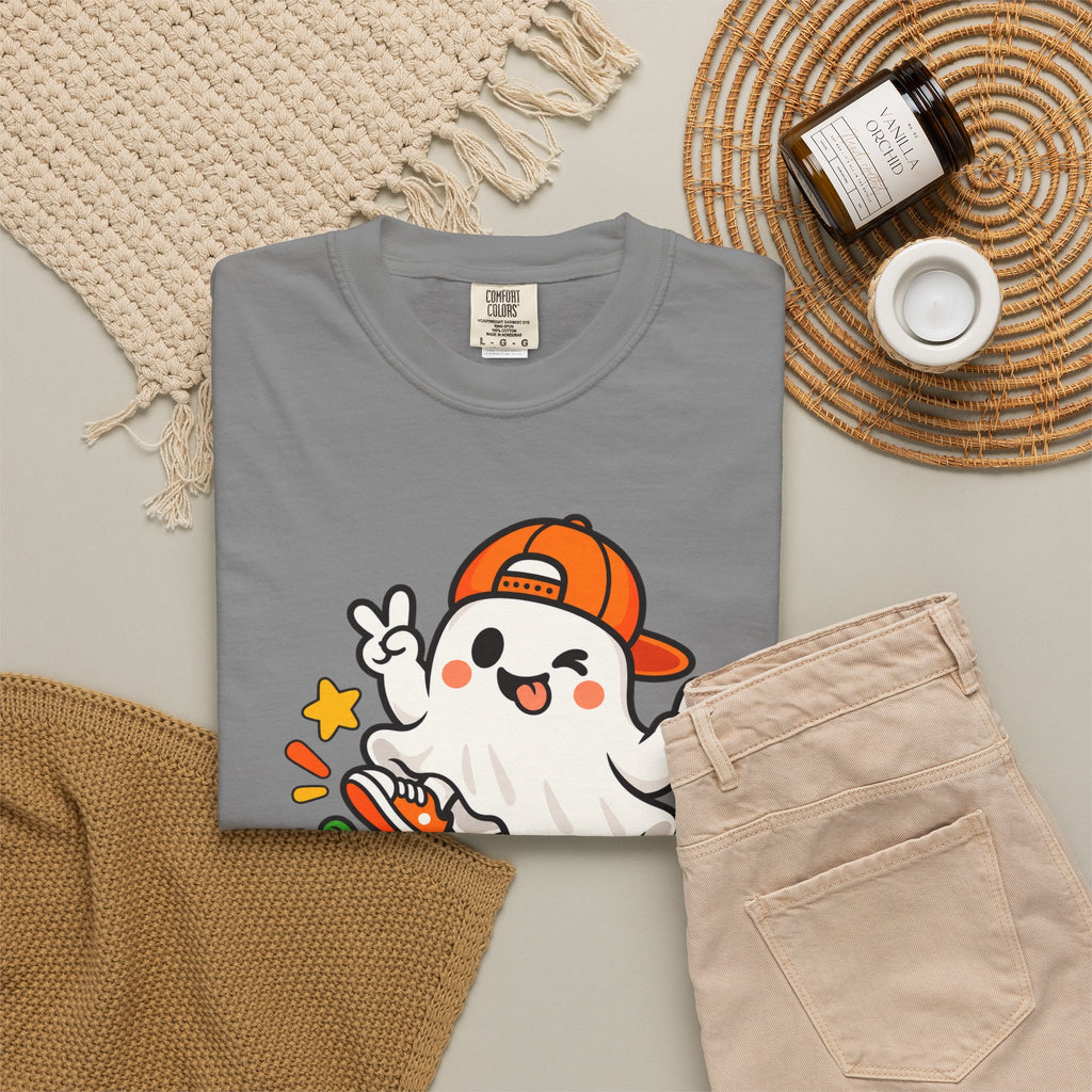 Just Boo It Halloween T-Shirt | Cute Skater Ghost Graphic Tee