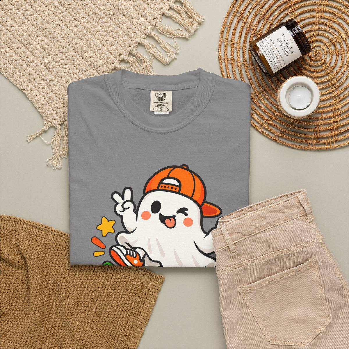 Just Boo It Halloween T-Shirt | Cute Skater Ghost Graphic Tee