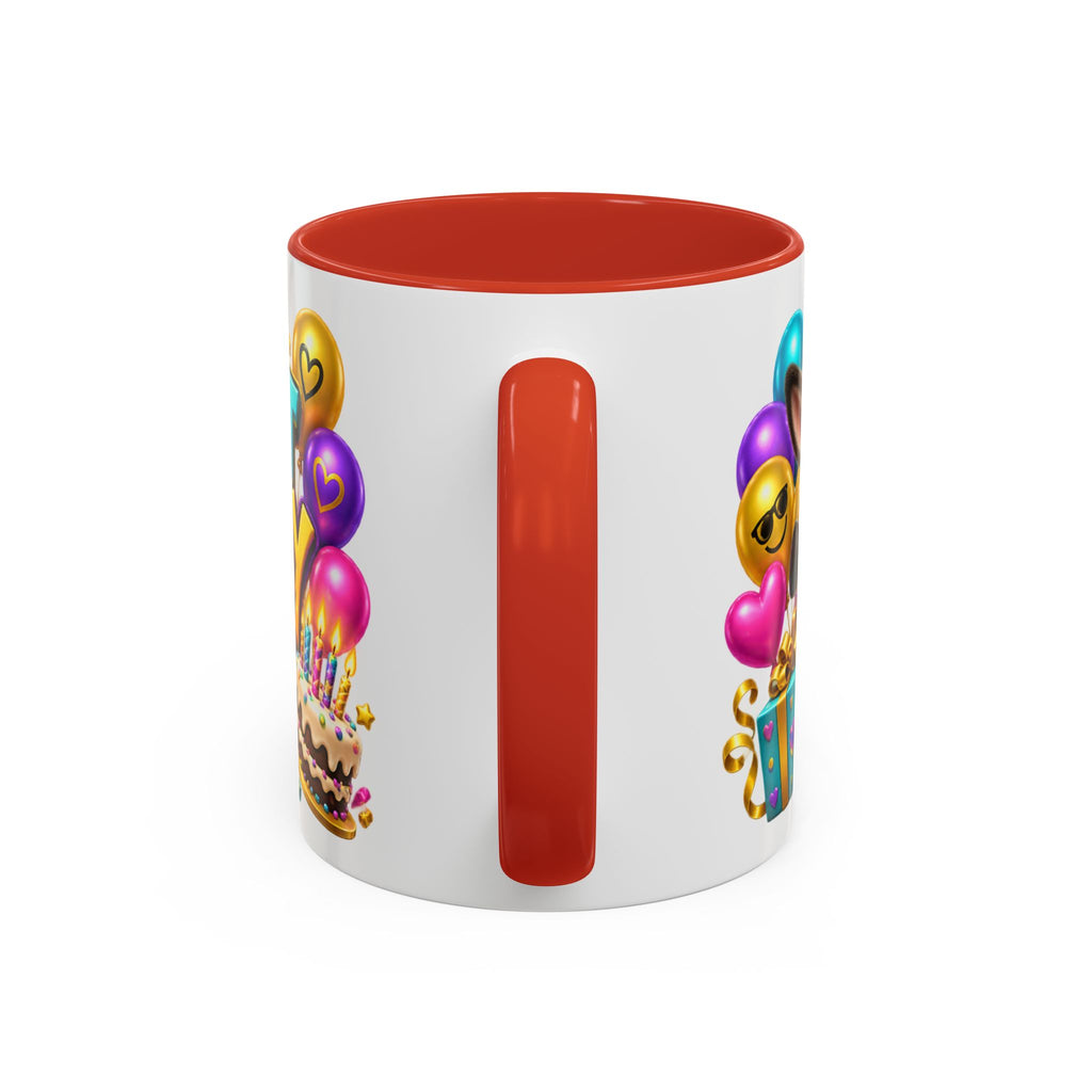 Kickin’ It Birthday Style Donkey White Mug – Funny Happy Birthday Party Cup, Cute Colorful Gift