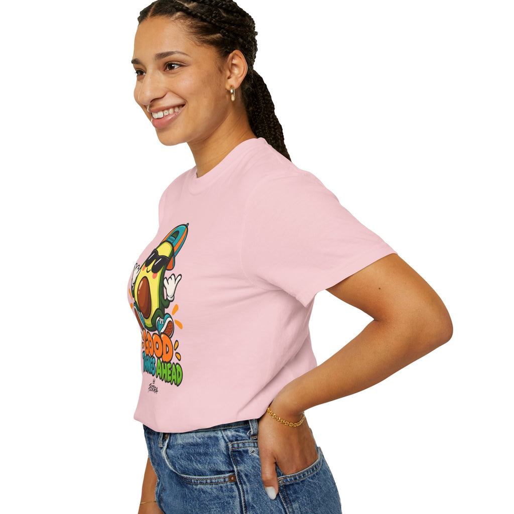 Good Things Ahead Avocado Graphic T-Shirt | Festora Everyday