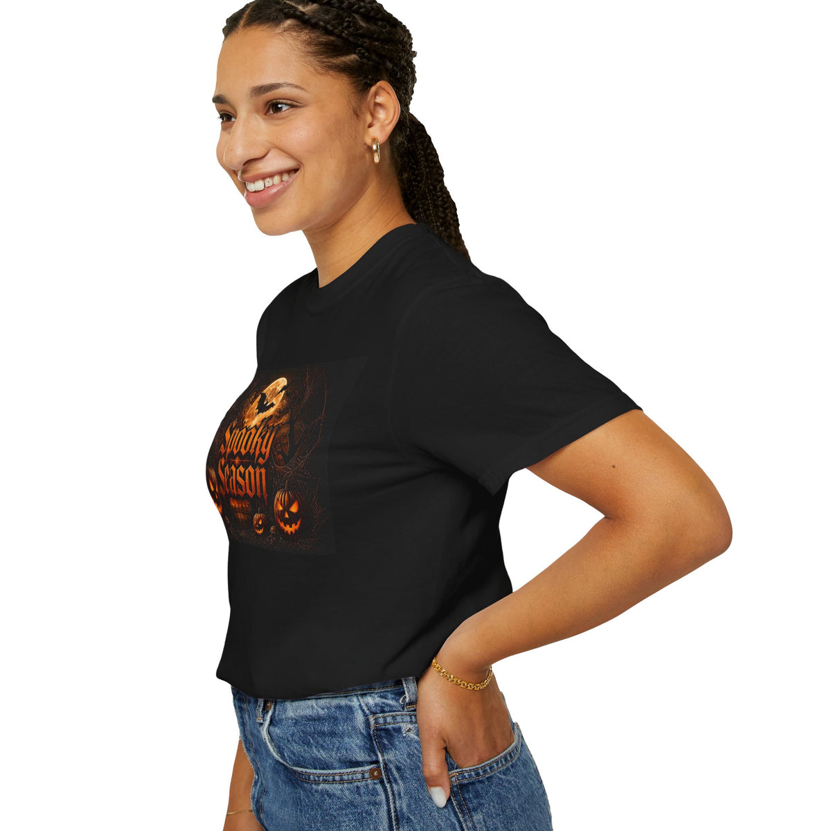 Spooky Season Halloween T-Shirt — Pumpkin Jack-O'-Lantern Graphic Tee