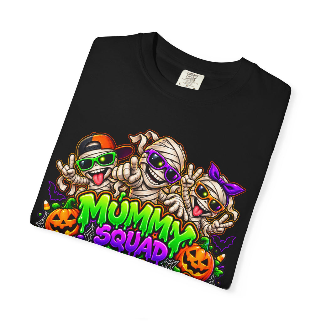 Mummy Squad For Life Halloween T-Shirt – Funny Colorful Mummy Graphic Tee