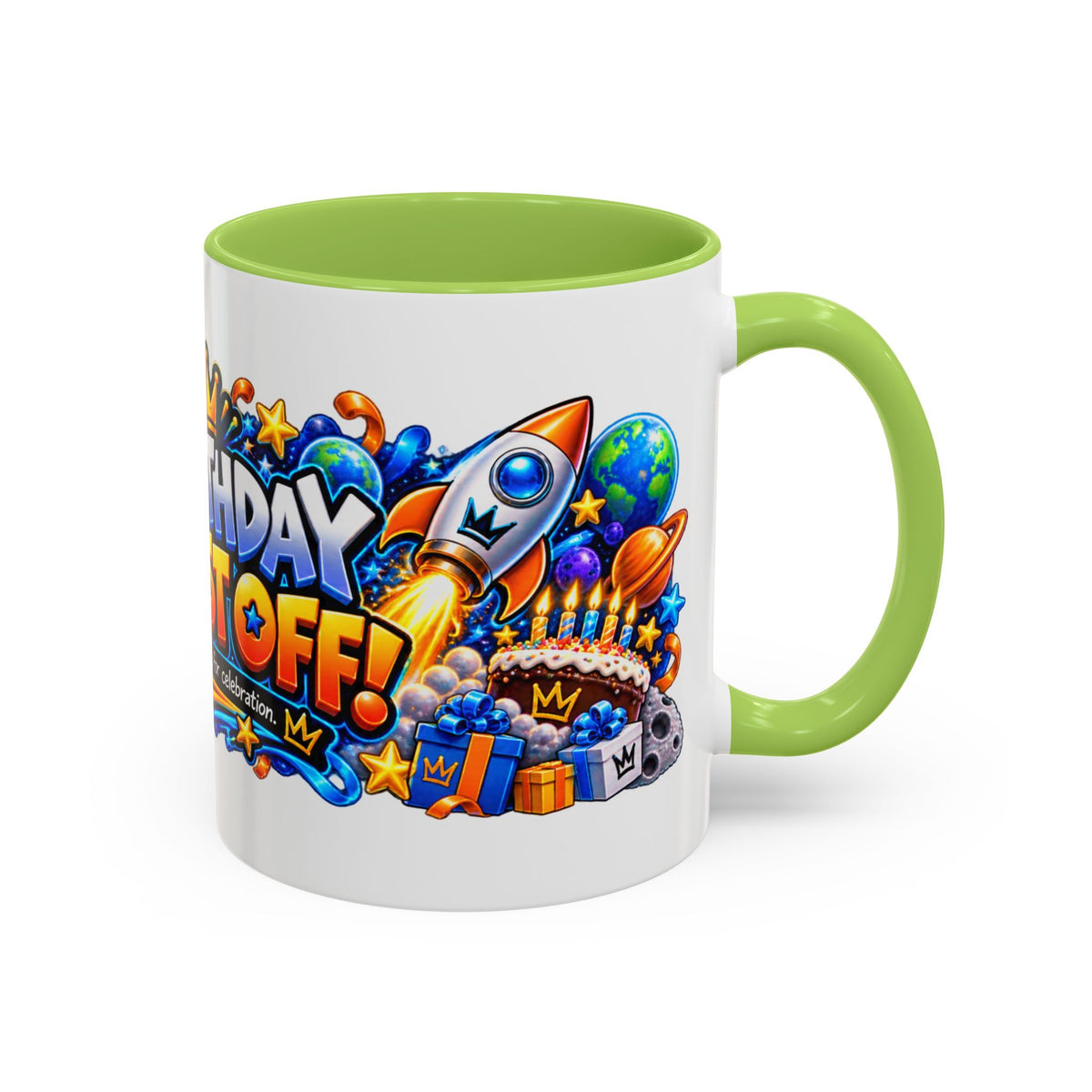 Festora Alien Birthday Mug – Birthday Blast Off Coffee Cup