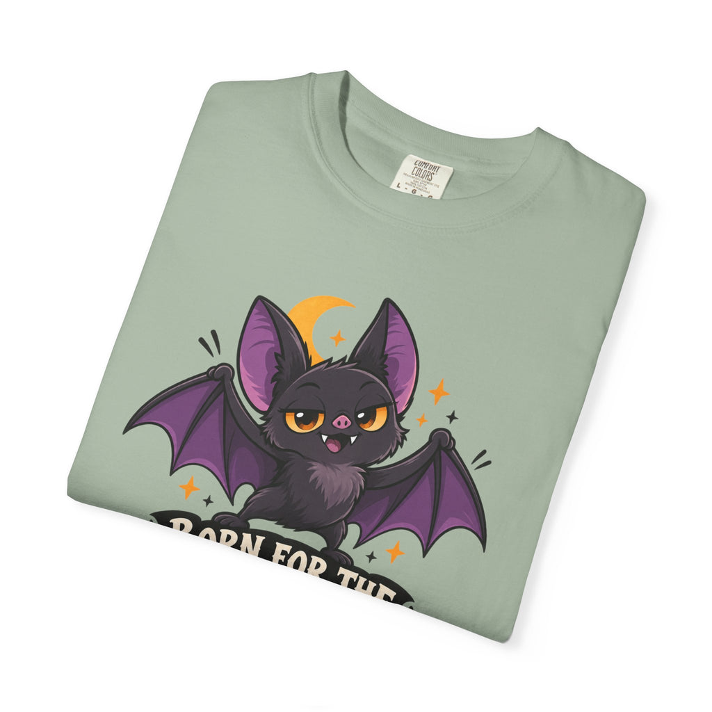 Born for the Night Shift – Cute Halloween Bat T-Shirt