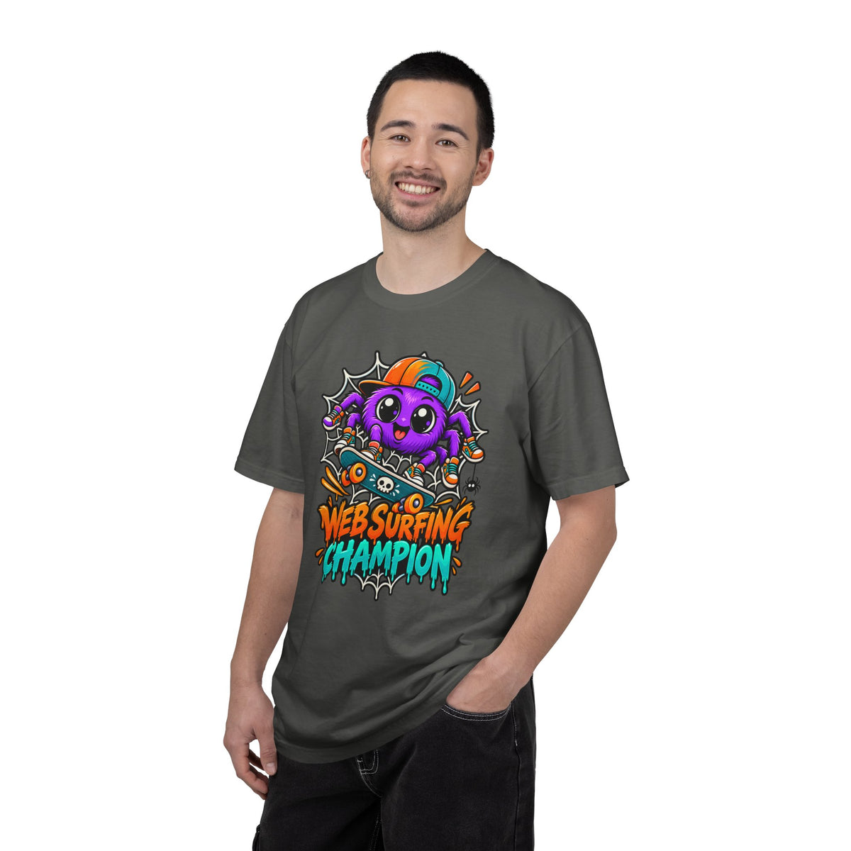 Web Surfing Champion – Cute Halloween Spider T-Shirt