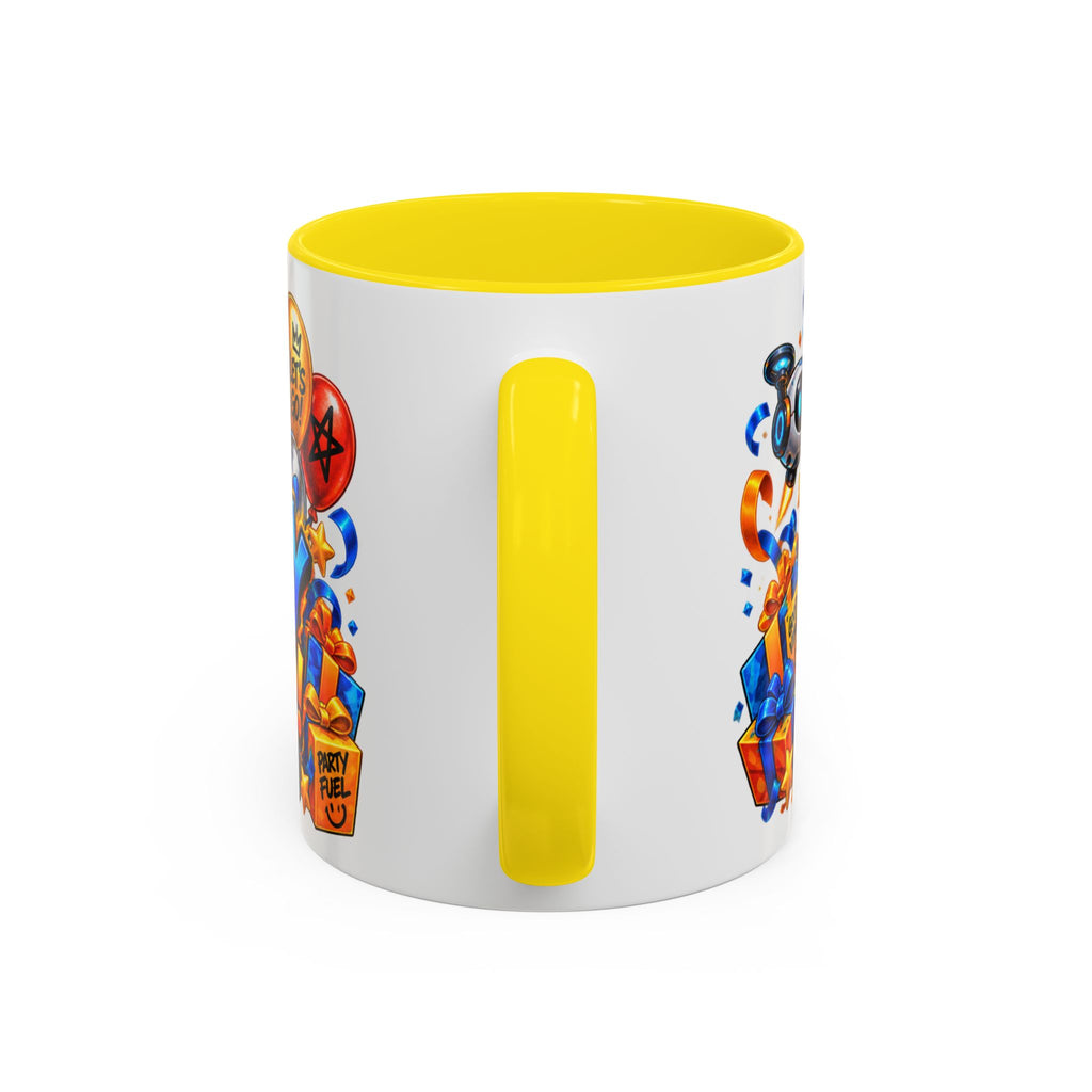Festora Robot Birthday Mug – Birthday Mode Activated Coffee Cup