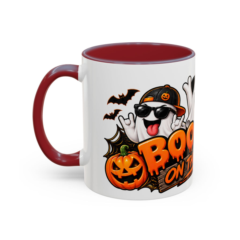 Boo Crew on the Loose Halloween White Mug – Funny Ghosts & Pumpkins