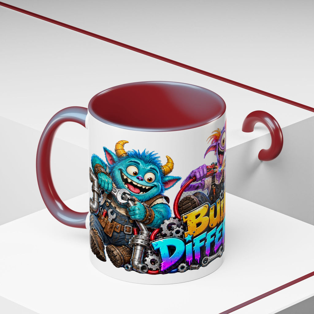 Built Different Monster Workshop Halloween White Mug